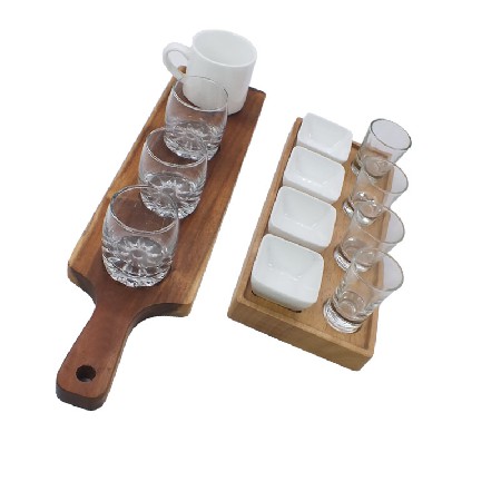 Rubber wood / acacia wood wine tray